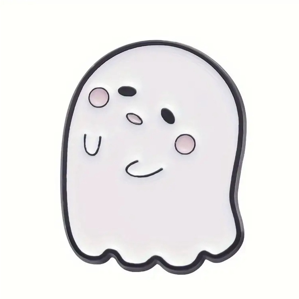 ghost enamel pin